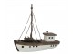 Hnědá dřevěná dekorace přírodní loďka Boat S - 20*7*19 cm