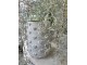 Šedý antik cementový obal na květináč se 3D srdíčky Conc Heart XL - Ø 14*22cm