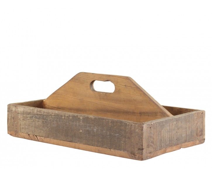 Dekorační dřevěný box s držadlem Grimaud - 43*25*18cm