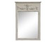 Krémové antik nástěnné zrcadlo s květy Gillia decor - 48*4*72 cm