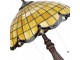 Žlutá stolní lampa Tiffany Elly - Ø 41*57 cm E27/max 2*60W