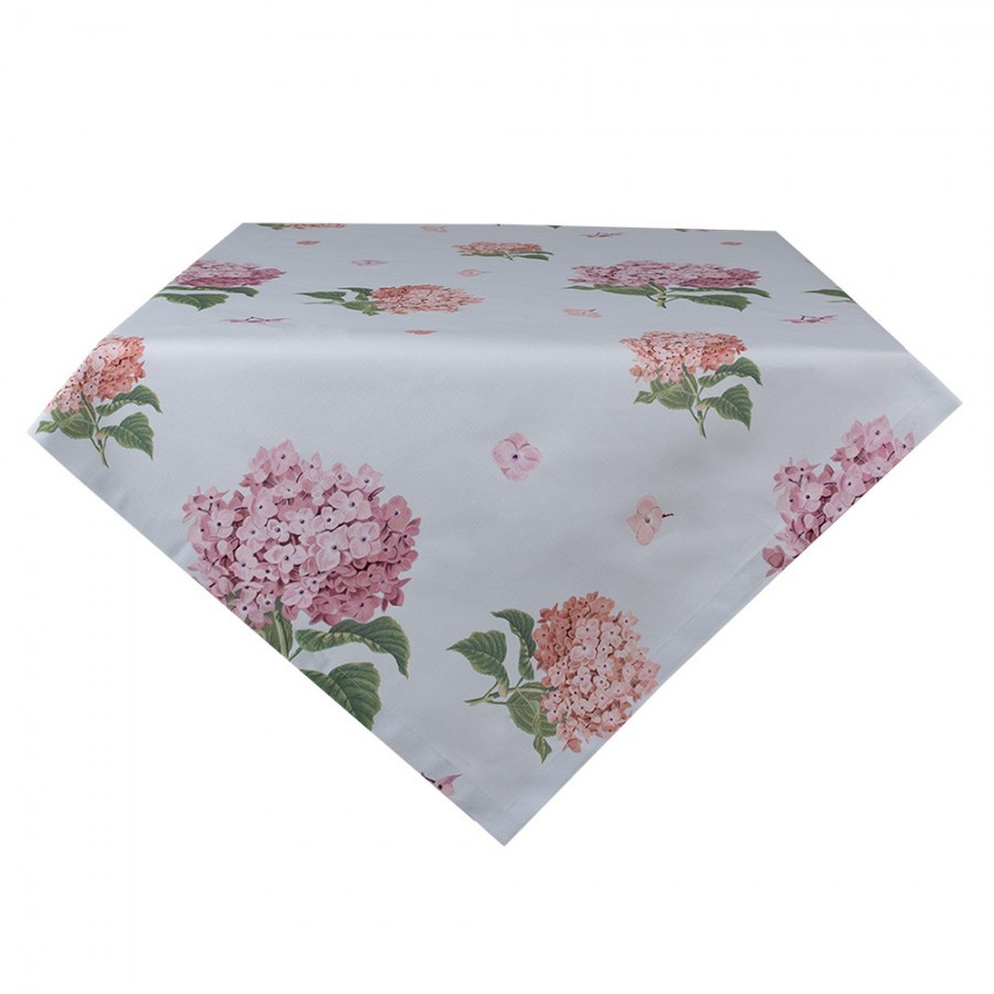 Bavlněný ubrus s květy hortenzie Vintage Grace - 130*180cm
