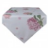 Bavlněný běhoun s květy hortenzie Vintage Grace - 50*160cm Barva: béžová, růžováMateriál: 100% bavlnaHmotnost: 0,15kg
