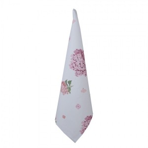 Bavlněná utěrka s květy hortenzie Vintage Grace II - 50*70 cm