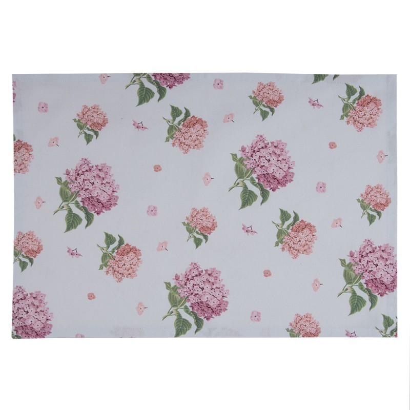 6ks bavlněné prostírání s květy hortenzie Vintage Grace - 48*33cm