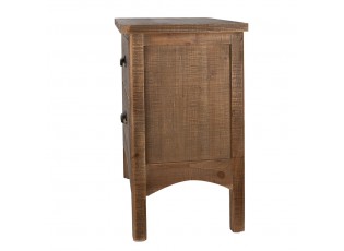 Hnědá antik dřevěná komoda / noční stolek - 50*35*60 cm