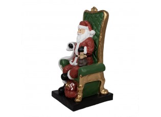 Vánoční dekorace socha Santa v zámecké křesle - 50*50*106 cm