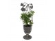 Dekorativní plechový stojan na květináč ve tvaru klícky - 18*17*63 cm