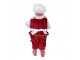 Vánoční dekorace Santa cukrář s perníkovou chaloupkou - 16*8*28 cm