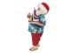 Vánoční dekorace Santa v košili a žabkách - 16*8*28 cm