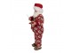 Vánoční dekorace Santa v overalu s bačkorkama - 16*8*28 cm