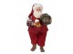 Vánoční dekorace Santa Claus se soudkem piva - 16*8*28 cm