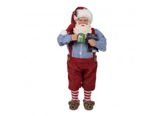Vánoční dekorace Santa Claus v papučích - 16*8*28 cm
