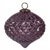 Fialová vánoční skleněná ozdoba baňka Violla M - Ø 13*11 cm Barva: fialováMateriál: skloHmotnost: 0,166 kg