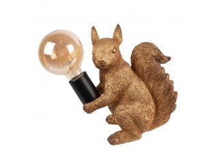 Zlatá stolní lampa veverka Squirrel - 24*12*25 cm E27/max 1*60W