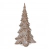 Vánoční perníkový stromek s Led světýlky Gingerbread Tree - 26*23*42 cm Barva: hnědá se třpytkamiMateriál: PolyresinHmotnost: 1,462 kg