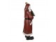 Dekorace Santa se zvonečkem a stromkem - 22*15*51 cm