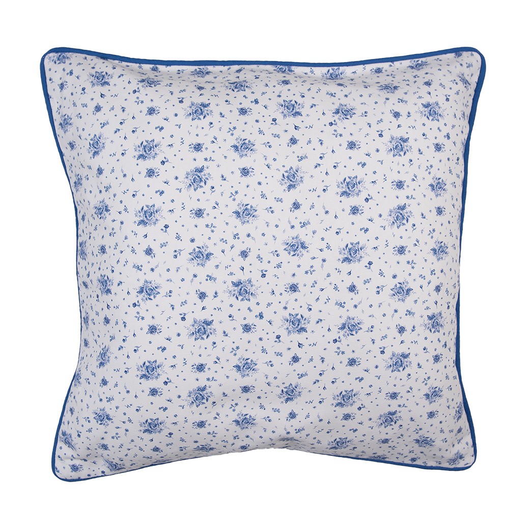 Povlak na polštář s modrými růžičkami Blue Rose Blooming - 40*40 cm