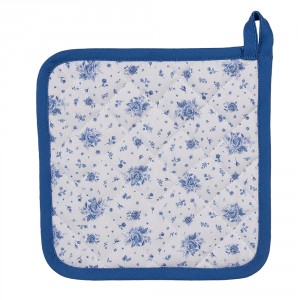 Bavlněná chňapka - podložka Blue Rose Blooming - 20*20 cm