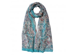 Barevný dámský šátek se vzorem - 50*160 cm