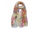 Dámský šátek s barevnými květy - 50*160 cm