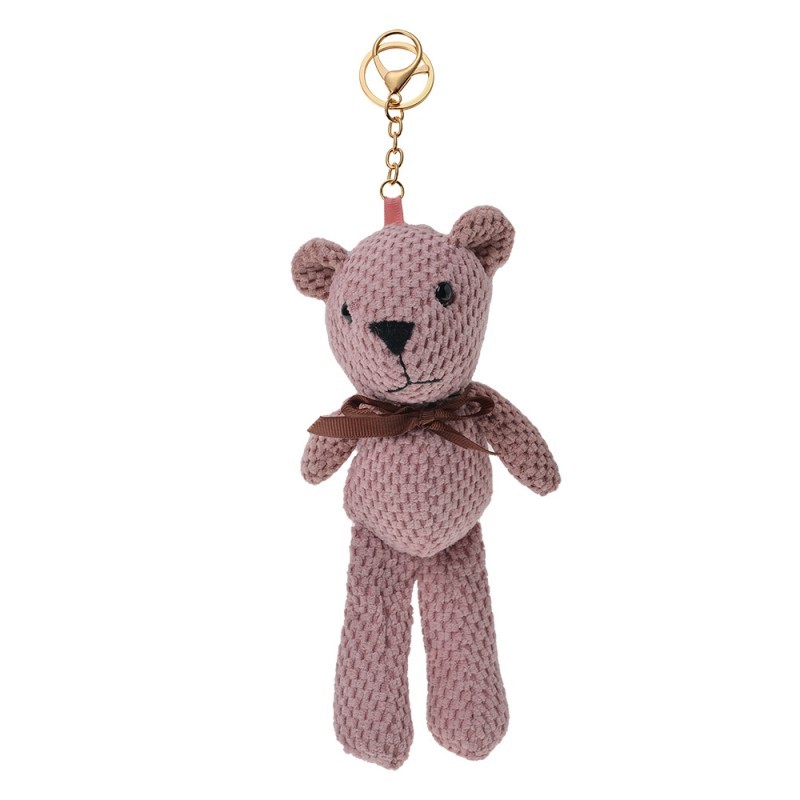 Přívěsek na klíče/ kabelku růžový medvídek Bear - 10*20/ 27cm Juleeze
