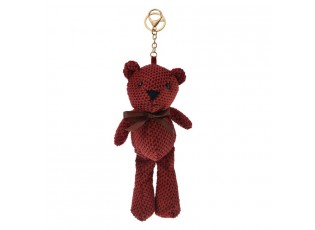 Přívěsek na klíče/ kabelku červený medvídek Bear - 10*20/ 27cm