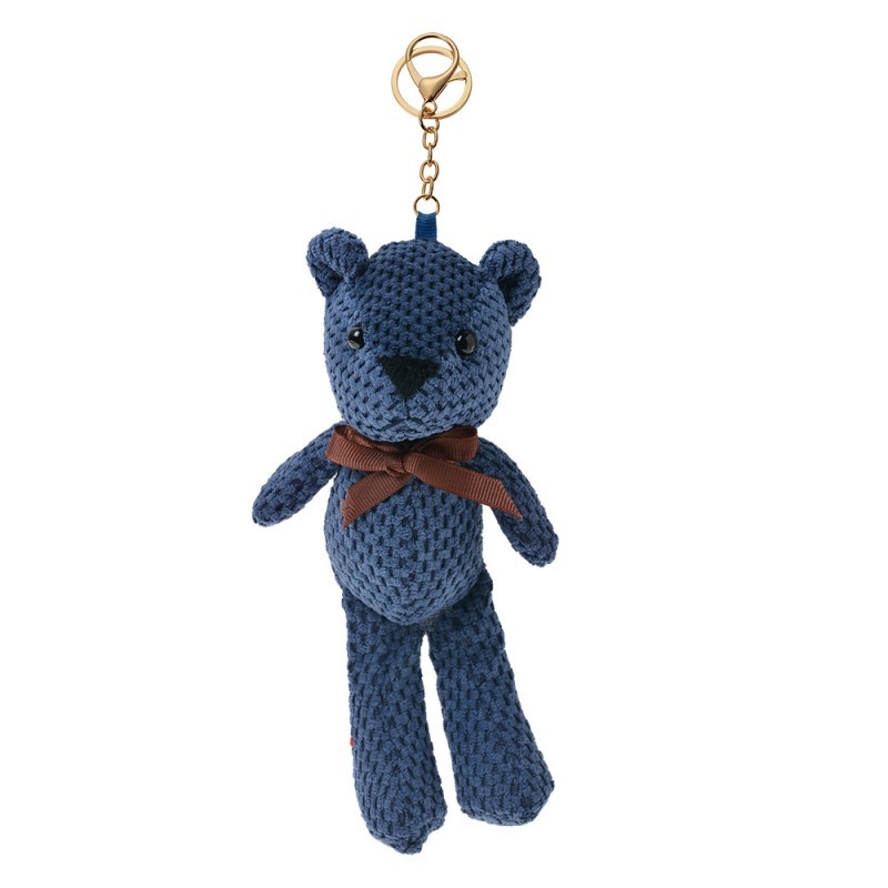 Přívěsek na klíče/ kabelku modrý medvídek Bear - 10*20/ 27cm JZKC0077
