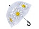 Průhledný dětský deštník se smajlíkovými kopretinkami - Ø 50 cm