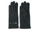 Šedé zimní dámské rukavice s knoflíkem - 8*24 cm
