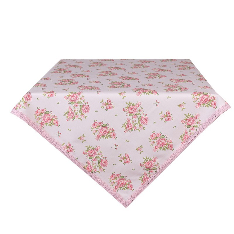 Bavlněný ubrus s květy růže Sweet Roses - 100*100 cm