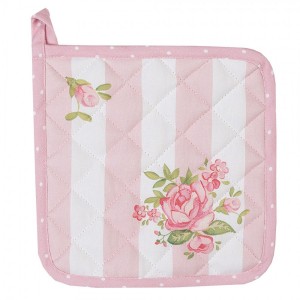 Bavlněná dětská chňapka - podložka s květy růže Sweet Roses - 16*16cm