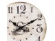 Vintage nástěnné hodiny s vlakem – Ø 30*3 cm / 1*AA