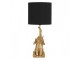 Zlato černá stolní lampa Slůně - Ø 20*46 cm / E27