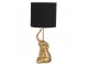 Zlato černá stolní lampa Slůně - Ø 20*46 cm / E27