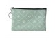 Zelená peněženka s bílými kytičkami - 10*15 cm