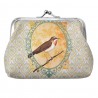 Zelená peněženka s ptáčkem Bird - 8*12 cm