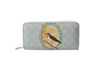 Zelená peněženka s ptáčkem Bird - 10*19 cm