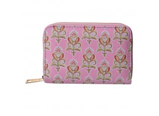 Růžová peněženka květinový Ornament - 10*15 cm