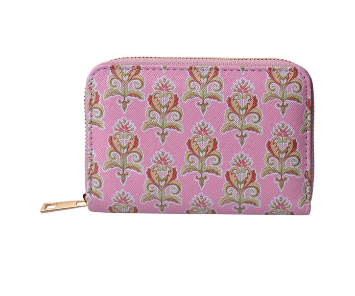 Růžová peněženka květinový Ornament - 10*15 cm