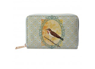 Zelená peněženka s ptáčkem Bird - 10*15 cm