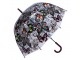 Průhledný dámský deštník s barevnými motýlky Buttefly - Ø 80*80 cm