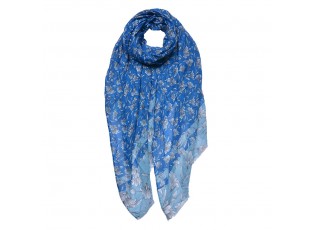 Modrý dámský šátek - 85x180 cm