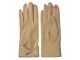 Hnědé rukavice s chloupkem a mašličkou - 8*24 cm