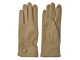 Béžové zimní dámské rukavice s knoflíkem - 8*24 cm