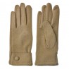 Béžové zimní dámské rukavice s knoflíkem - 8*24 cm Barva: BéžováMateriál: 100% polyesterHmotnost: 0,067 kg
