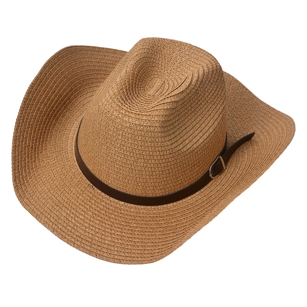 Levně Béžový dámský slaměný klobouk JZHA0101BE