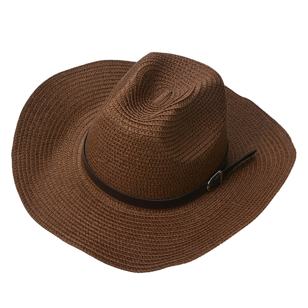 Hnědý dámský slaměný klobouk JZHA0101CH