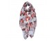 Dámský šátek s potiskem motýlků - 90*180 cm