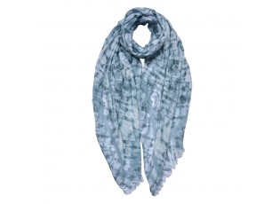 Šedý dámský šátek se vzorem- 70*180 cm